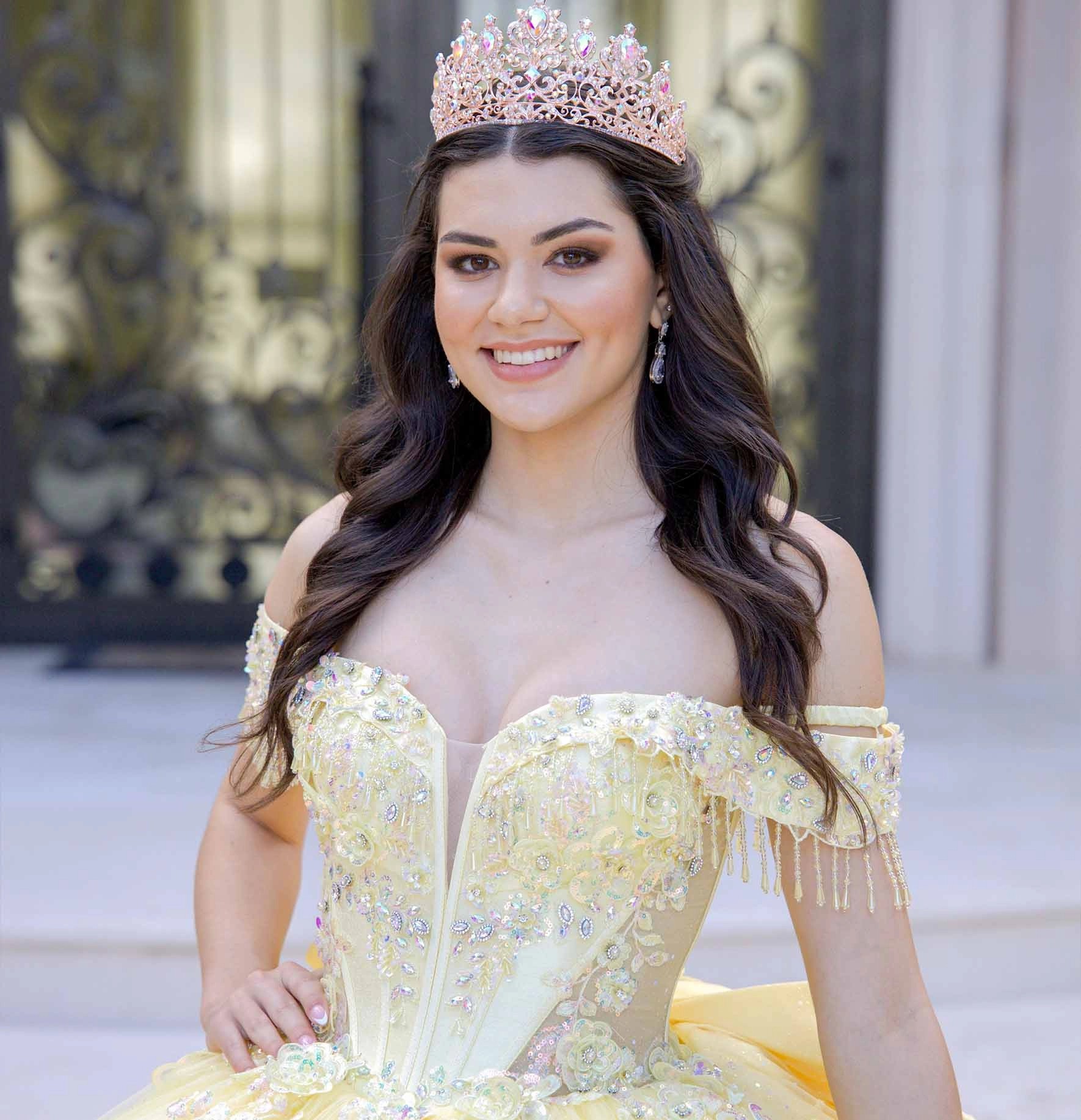Model wearing an Quince dresses